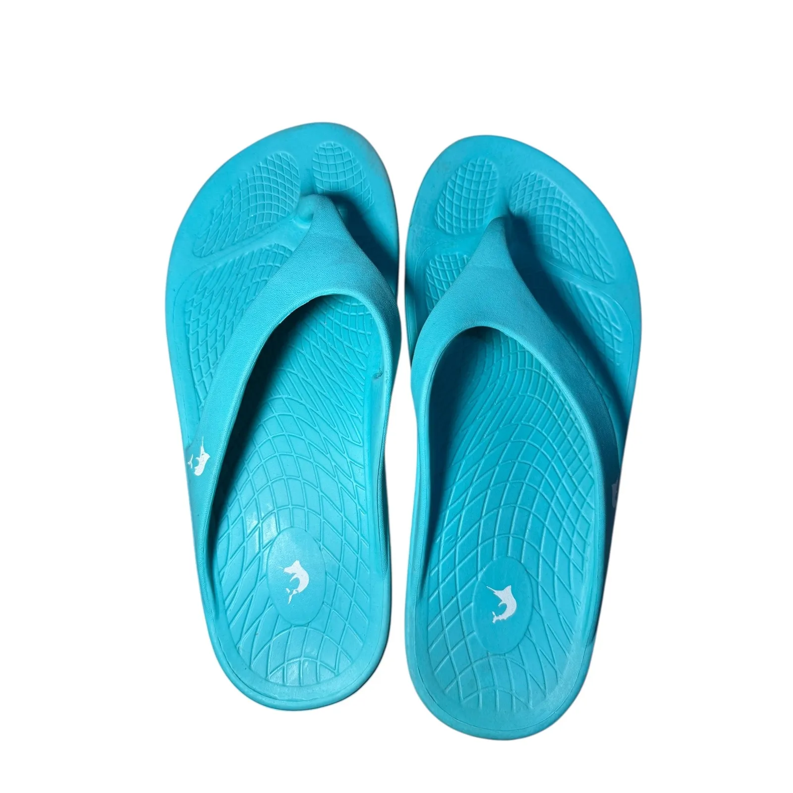 Reel Legends Women Aqua Blue Flip Flops Thong Sandals Size M7 W9 EU40 - Image 7