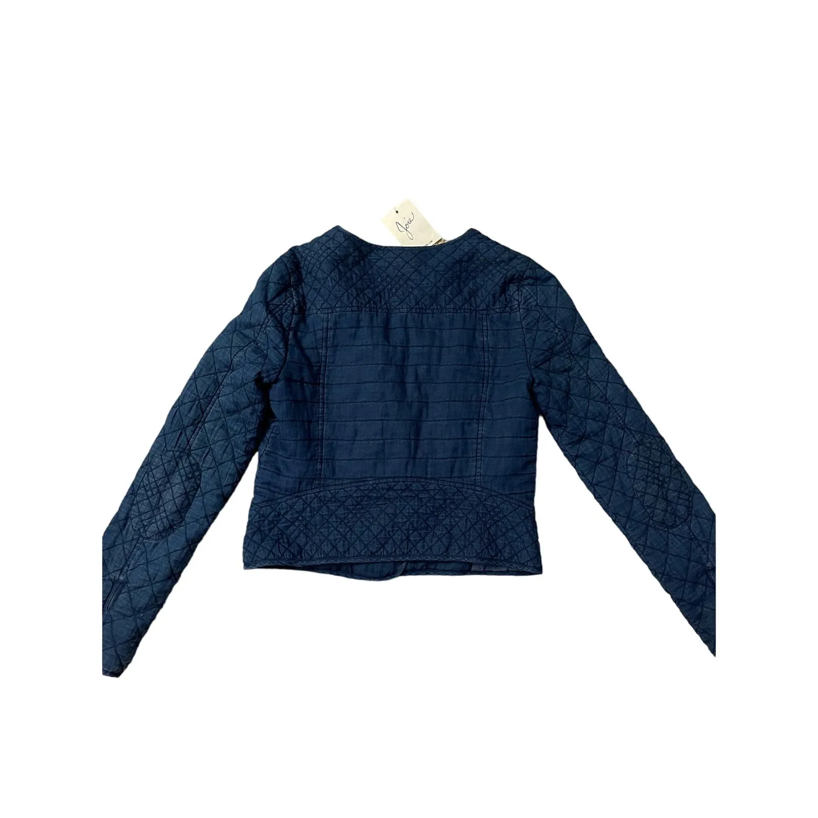 Joie Lightweight Quilted Kassidy Indigo Cropped Jacket‎ Size Small - Image 3