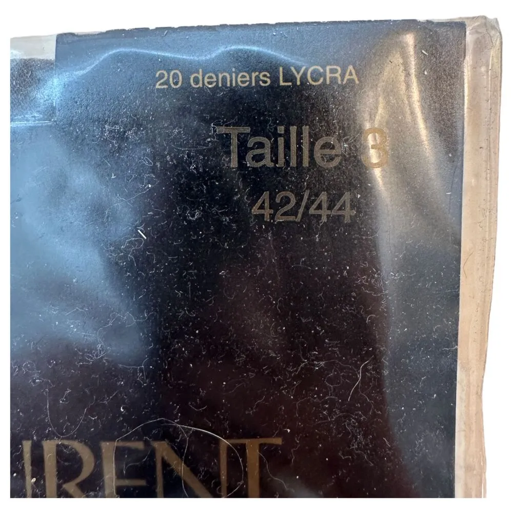 Yves Saint Laurent YSL Vintage Luisa Brown Collant Strumpfhose Tights Size 3 - Image 3