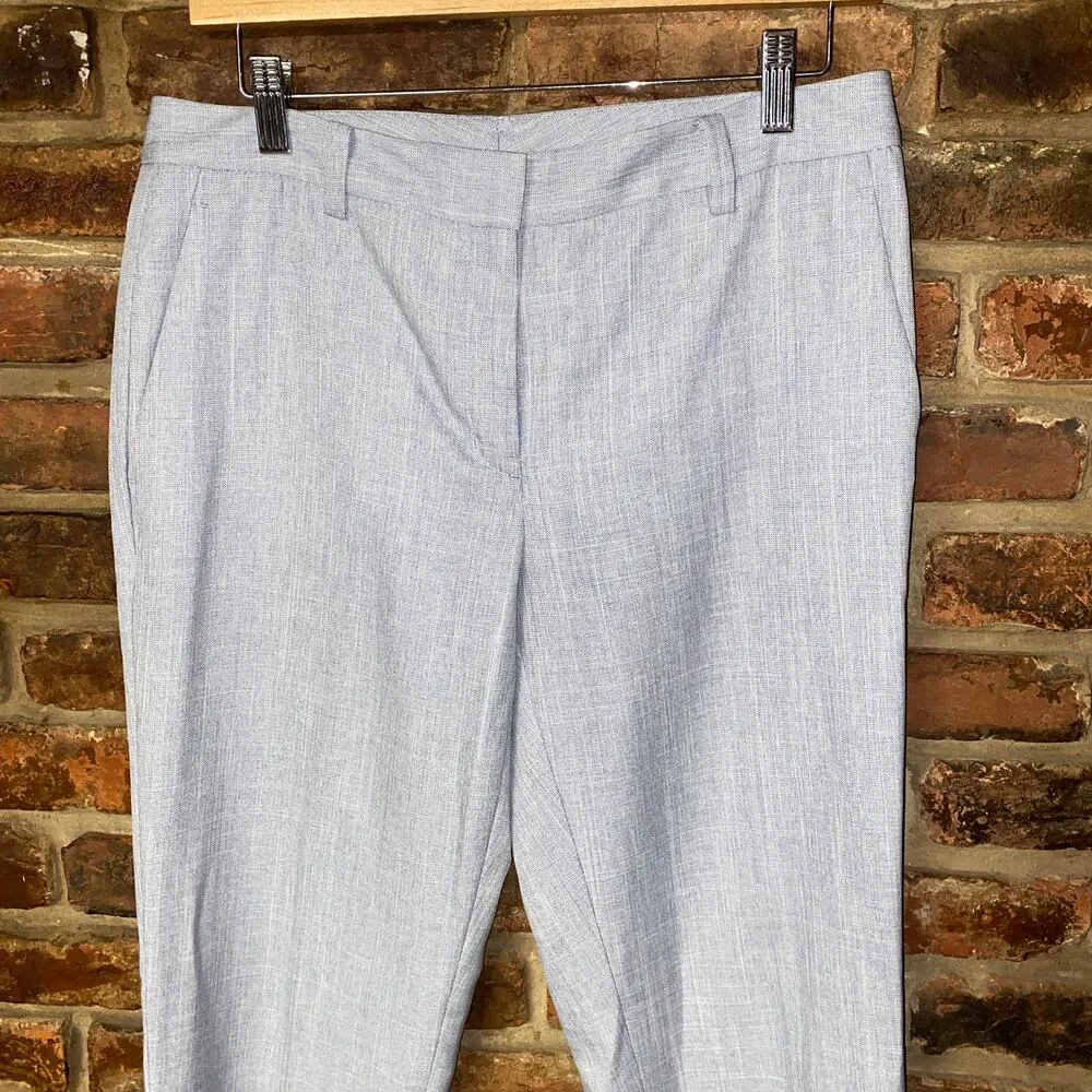 DKNY Gray Flat Front Cropped Ankle Chino Dress Pants Women's Size 6 - Image 3