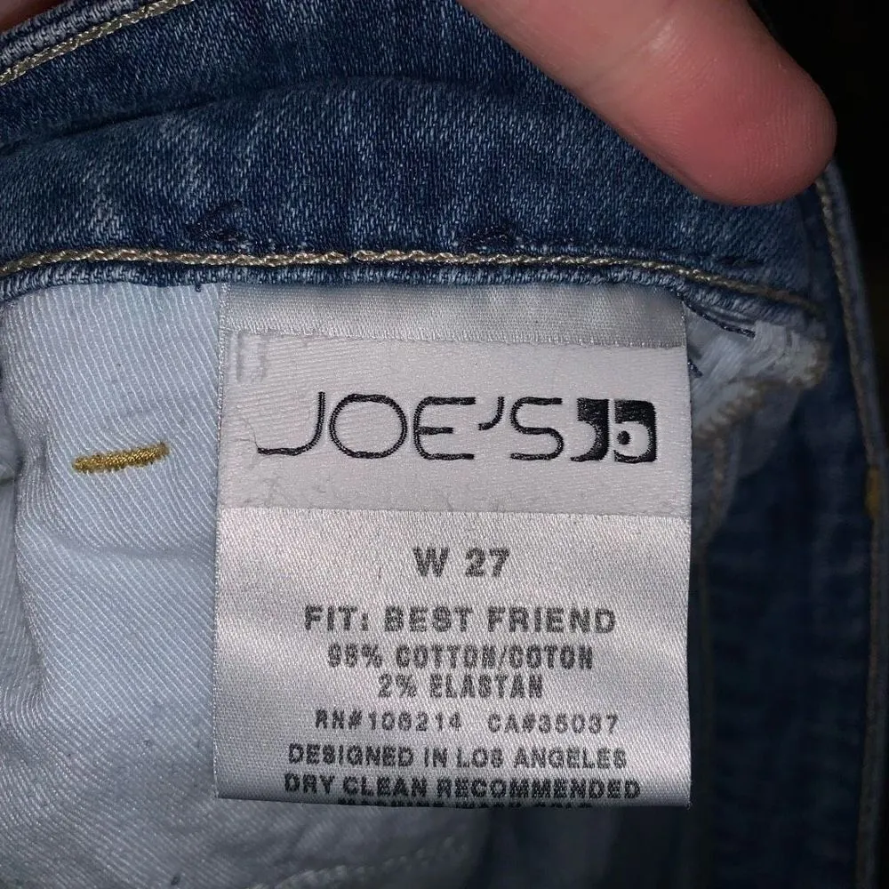 Joe’s cuffed best friend normcore distressed 27 crop jeans - Image 2