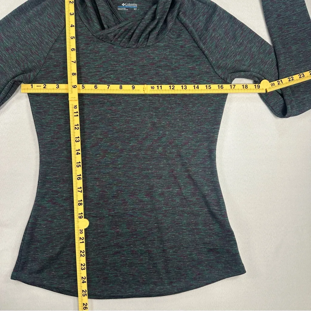 Columbia -Women's Small Cowl Neck Hooded Thin Base Layer Running Hiking Ski Snow - Image 7