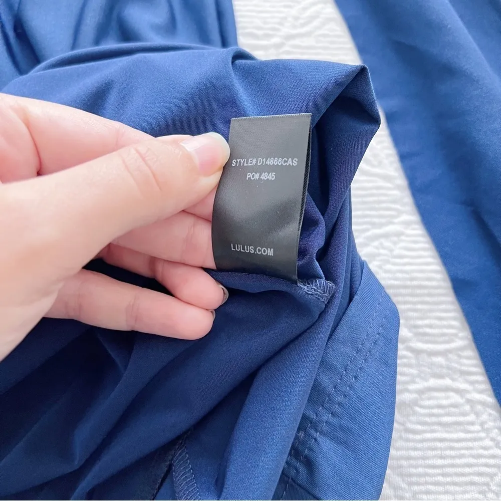 Lulu’s • Always Stunning Convertible Maxi Dress navy blue multi way bridesmaid - Image 9