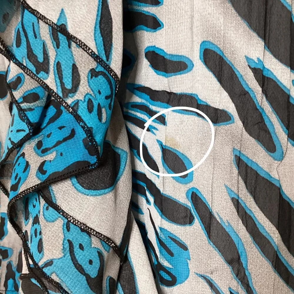 Notations  Sheer Button Down Blouse - Image 3