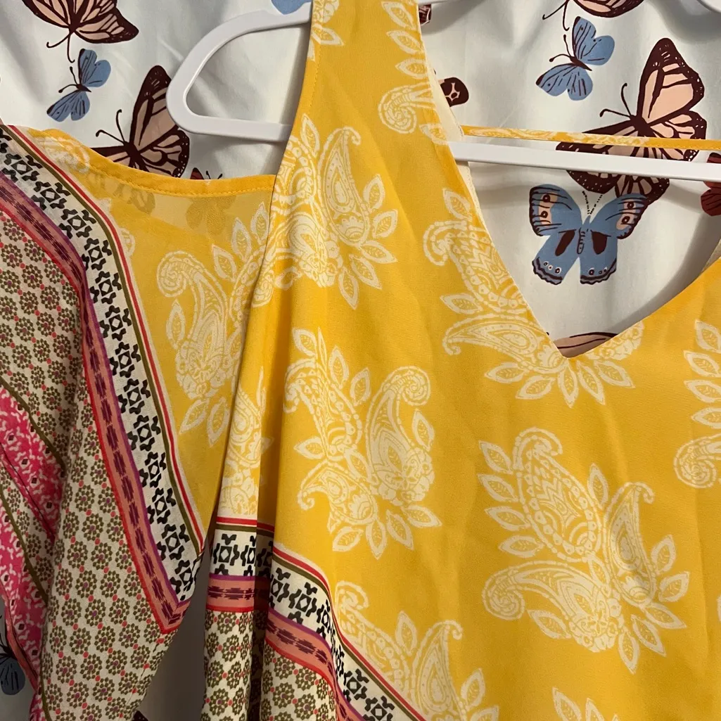 DR2 cold shoulder Patterned Blouse - Image 3