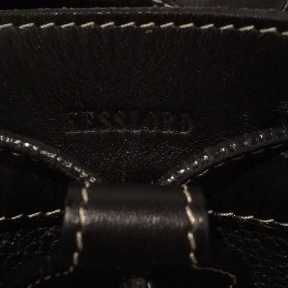 NWOT Kesslord Black Leather silver stud bucket bag - Image 3