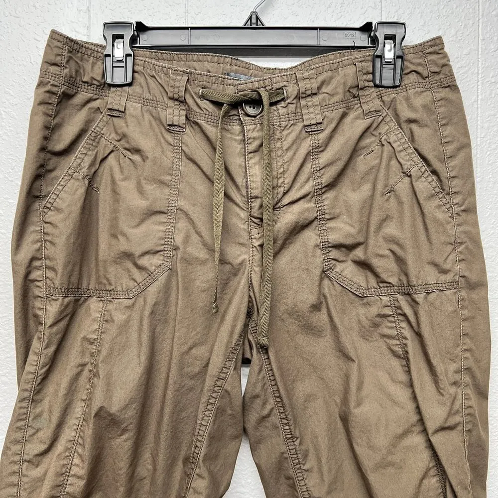 French Cuff 100% Cotton Bermuda Womens Shorts 8 Hiking Fishing Breathable Brown - Image 3