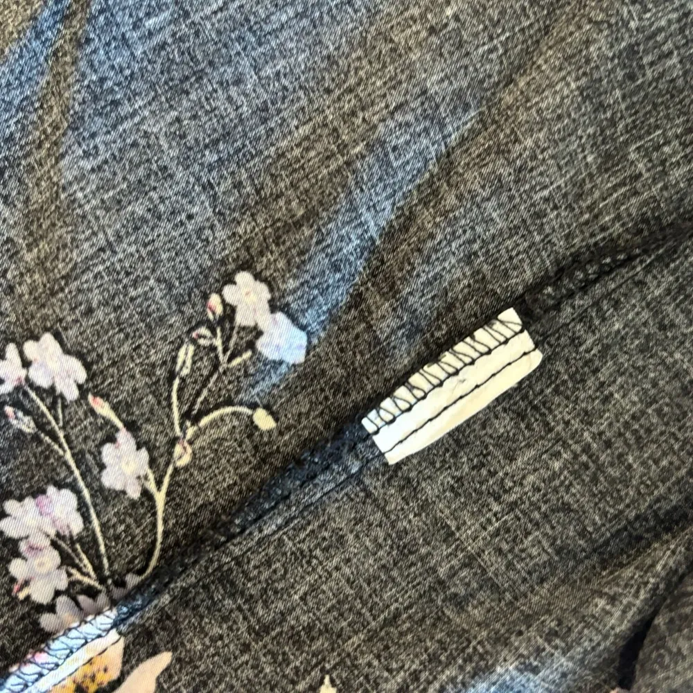 Cotton On Black Floral Kimono S - Image 7