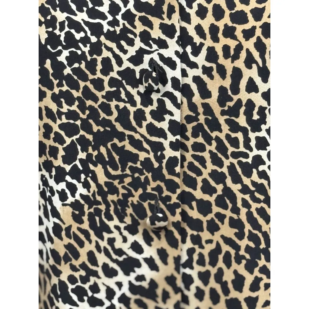 Vintage Christie & Jill Womens 10 Leopard Print Button - Image 4