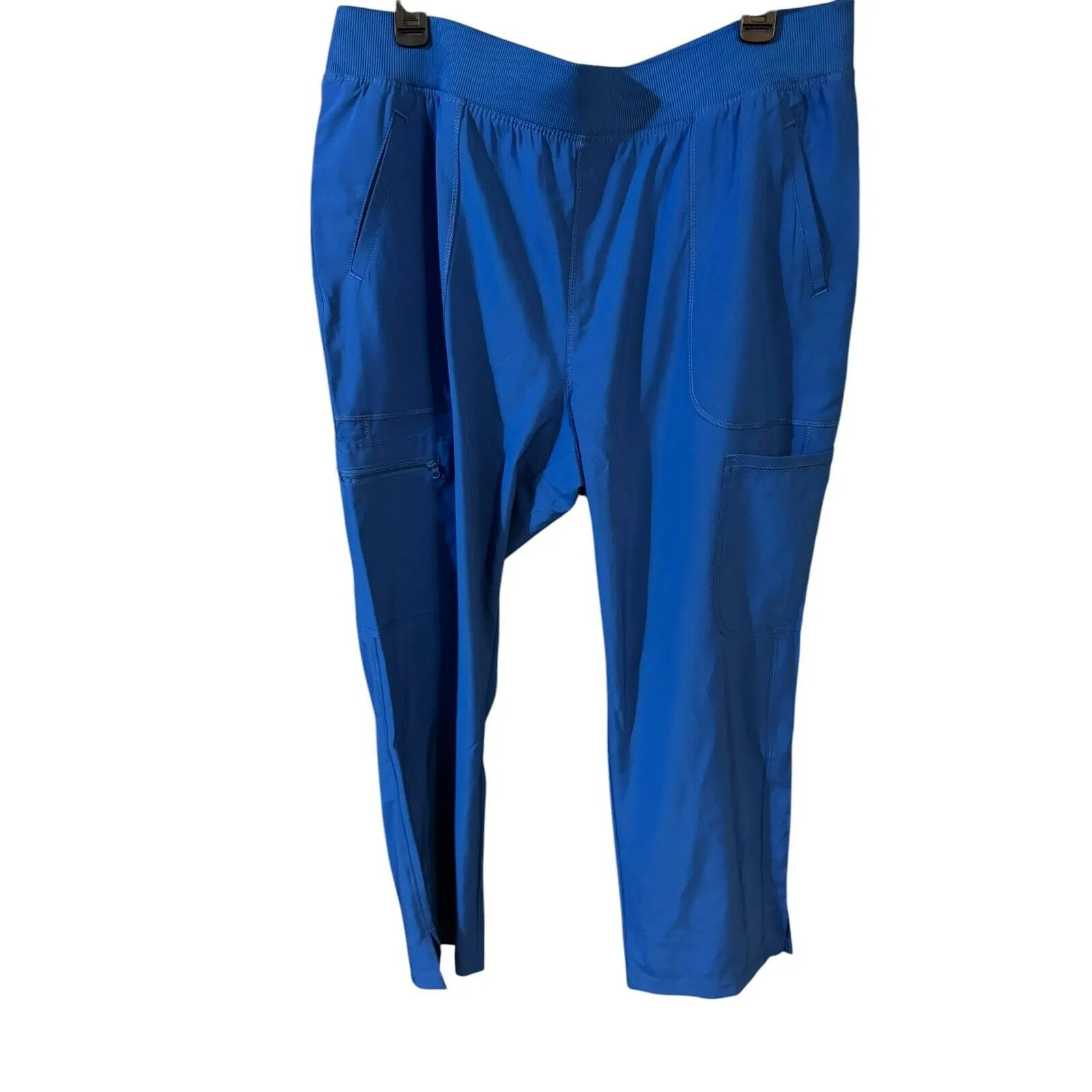 NWT Cherokee Women Mid Rise Tapered Leg Pant Petite Size XL CK065AP RYPS Royal - Image 2