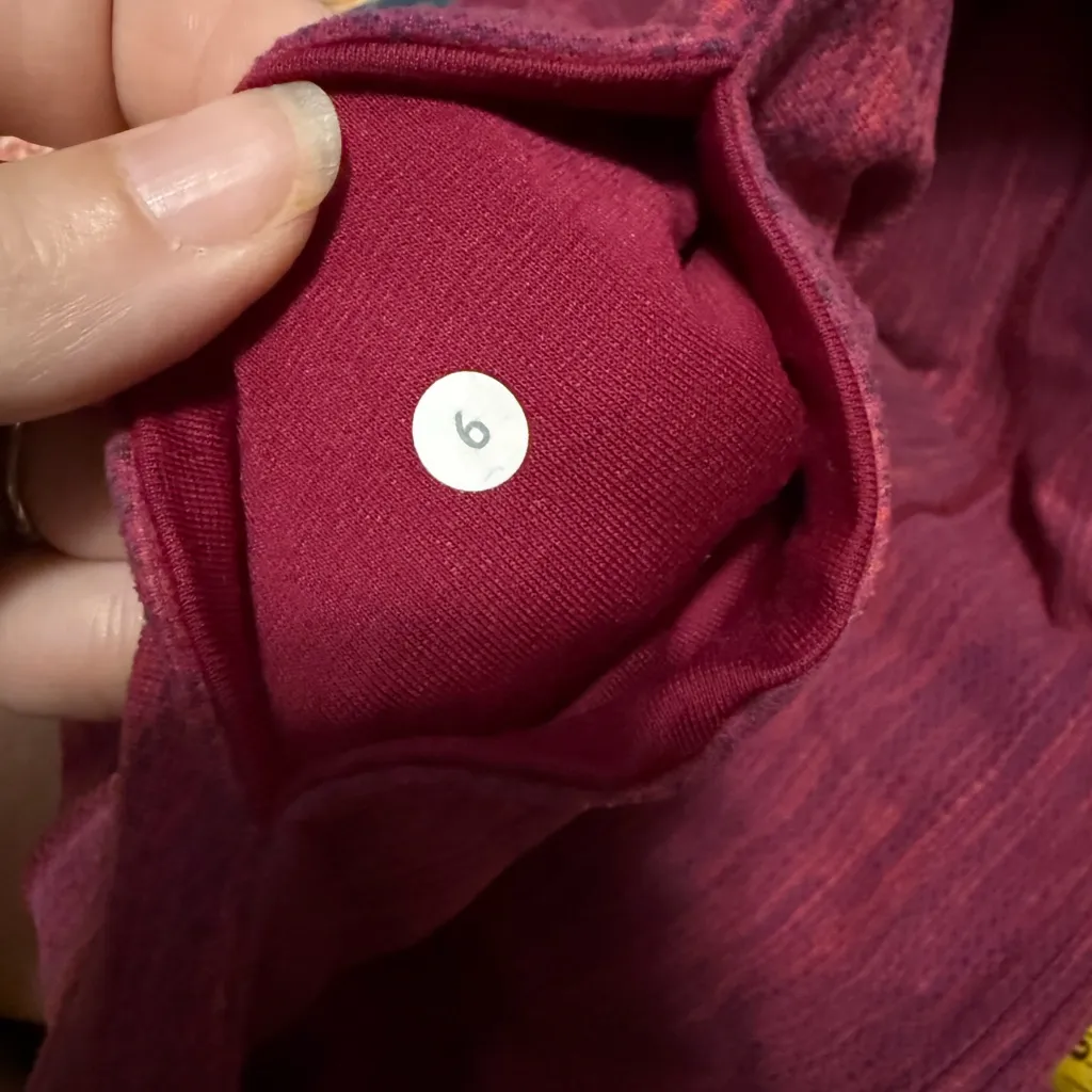 Lululemon Wunder Under Crop II Diamond Jacquard Space Dye Bumble Berry Flaming - Image 7