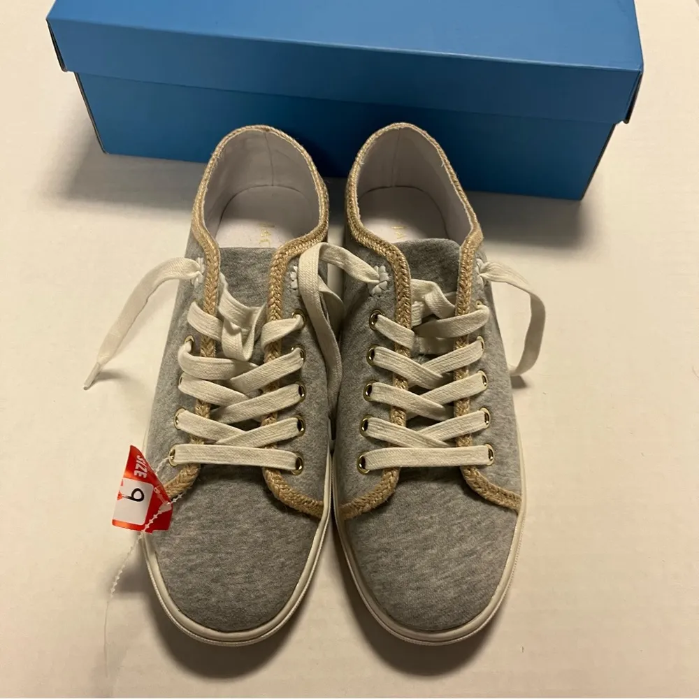 Jack Rogers Sneakers Lia Rope Sneaker in Grey Jersey Sz 9 NEW IN BOX NIB - Image 3