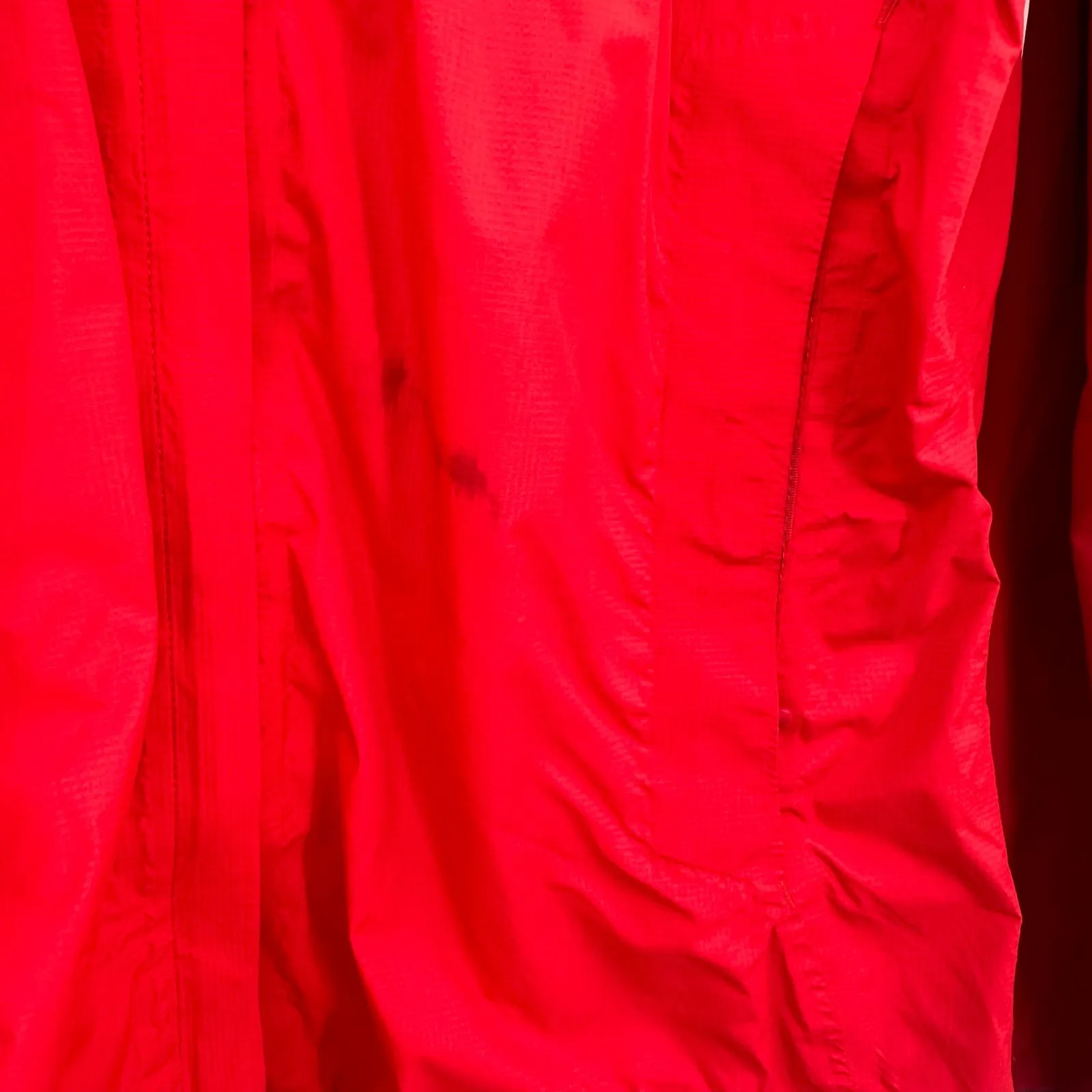 Marmot Size Medium Coat Red Hidden Hood Zip Up‎ Winter Snow Rain Insulated - Image 4