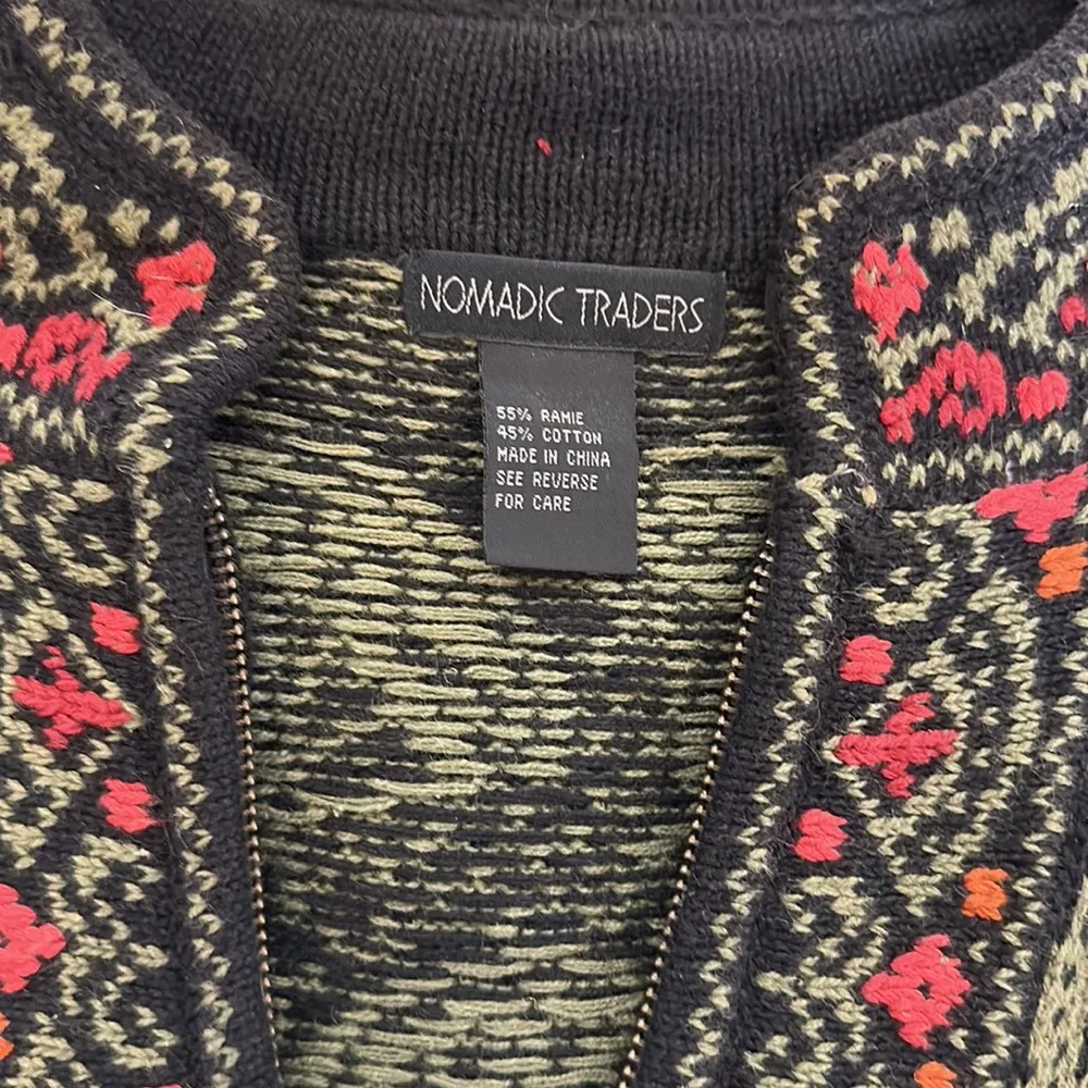 Vintage Nomadic Traders Zip Up Sweater Jacket - Image 6