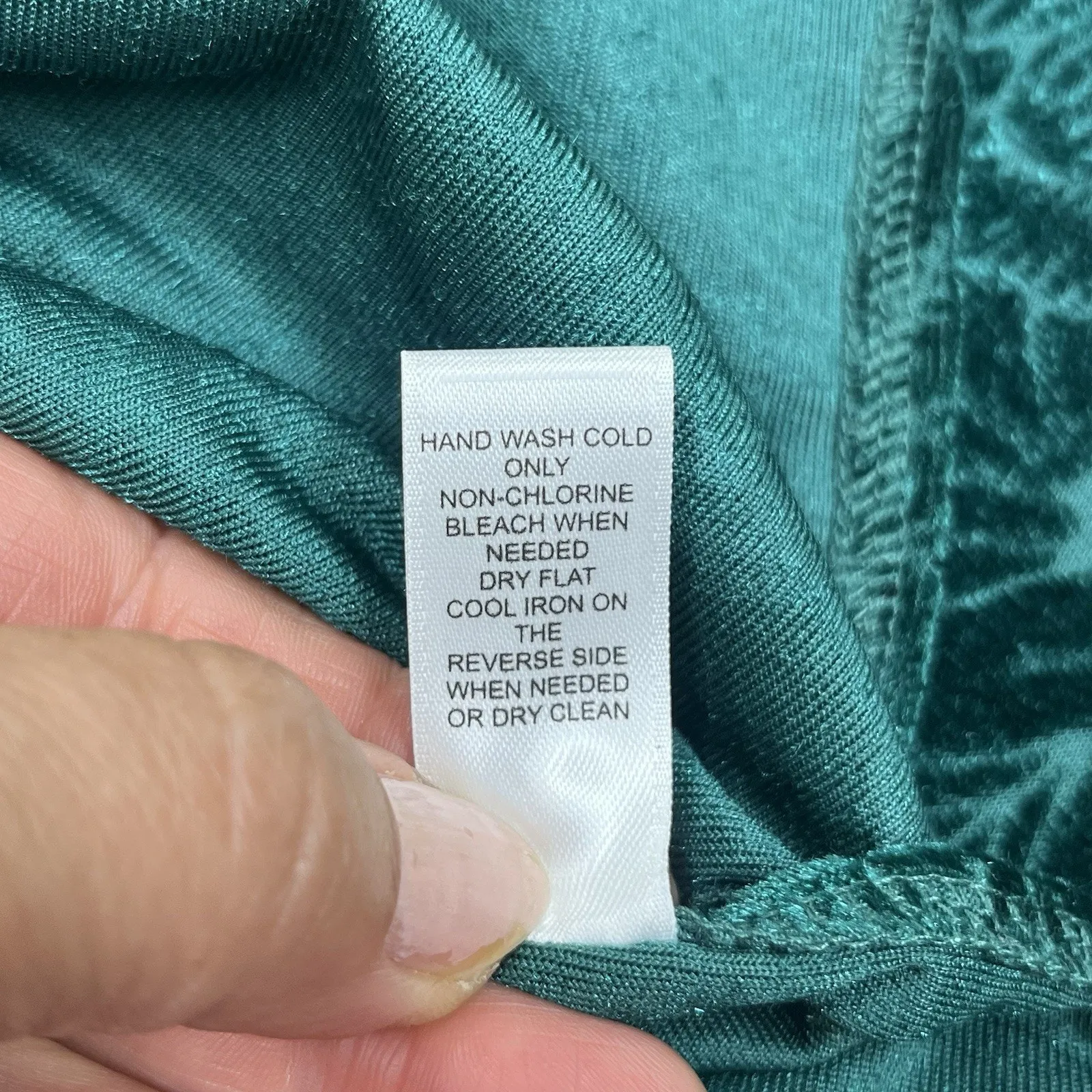 Cato Velvet Burnout Tunic Medallion Print Green Size Large Flowy Fairy Holiday - Image 9