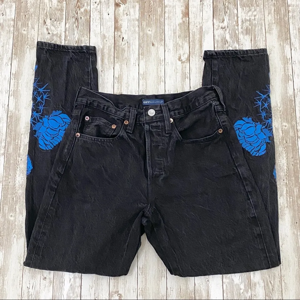 Levi’s Made Crafted 501 Embroidered Skinny Jeans - Image 8