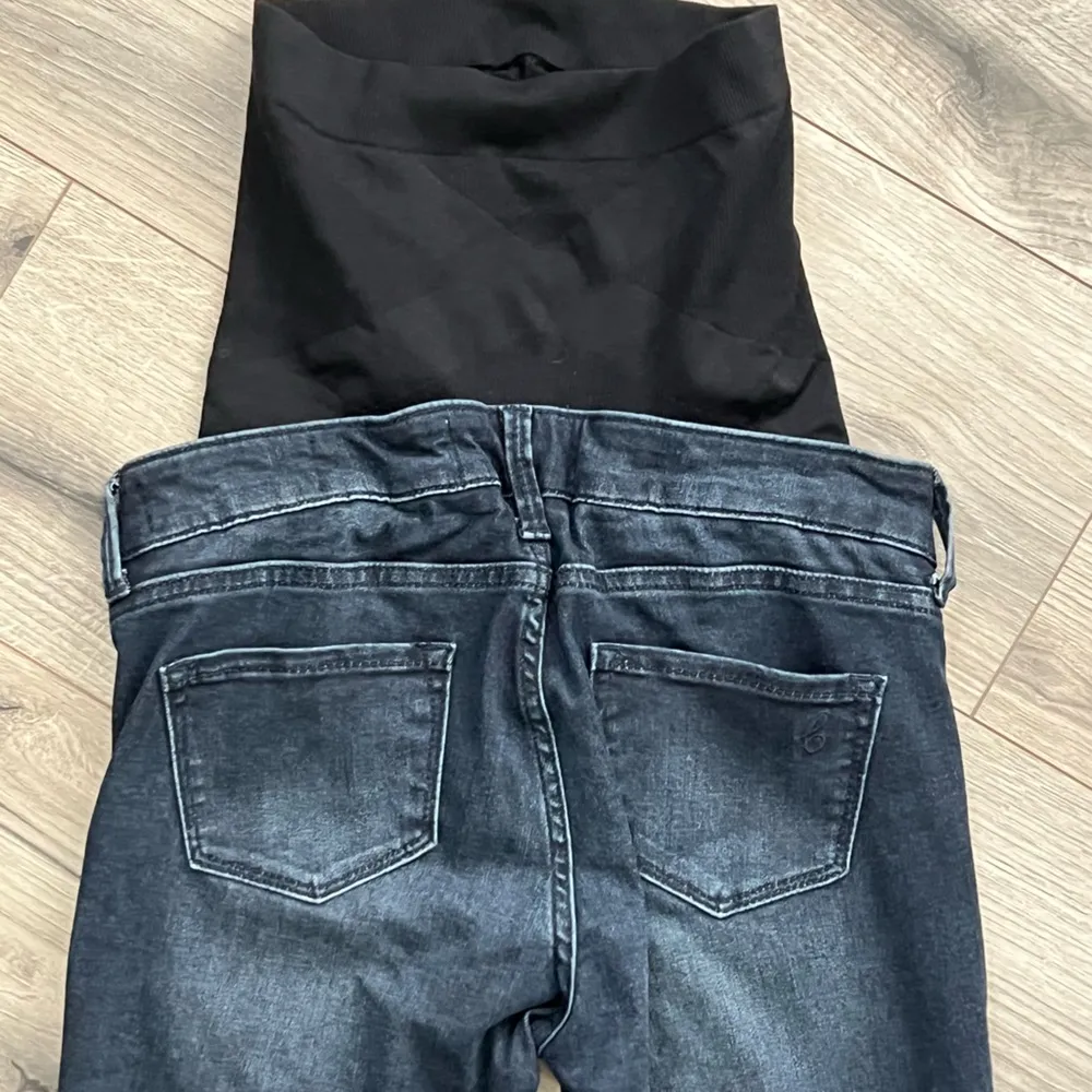 Blanqi Maternity Women’s Skinny Fit Full Belly Panel Jeans | Dark Wash | 0 Size undefined - Image 6