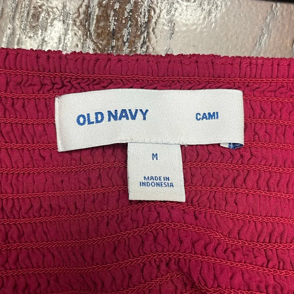 Old Navy Pink polkadot Strapless cami Sundress babydoll ruched size M - Image 3