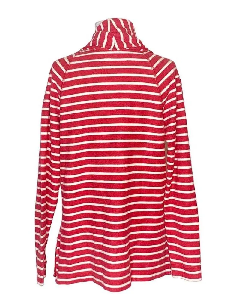 NWT LL Bean texturized striped open cardigan Sz S - Image 2