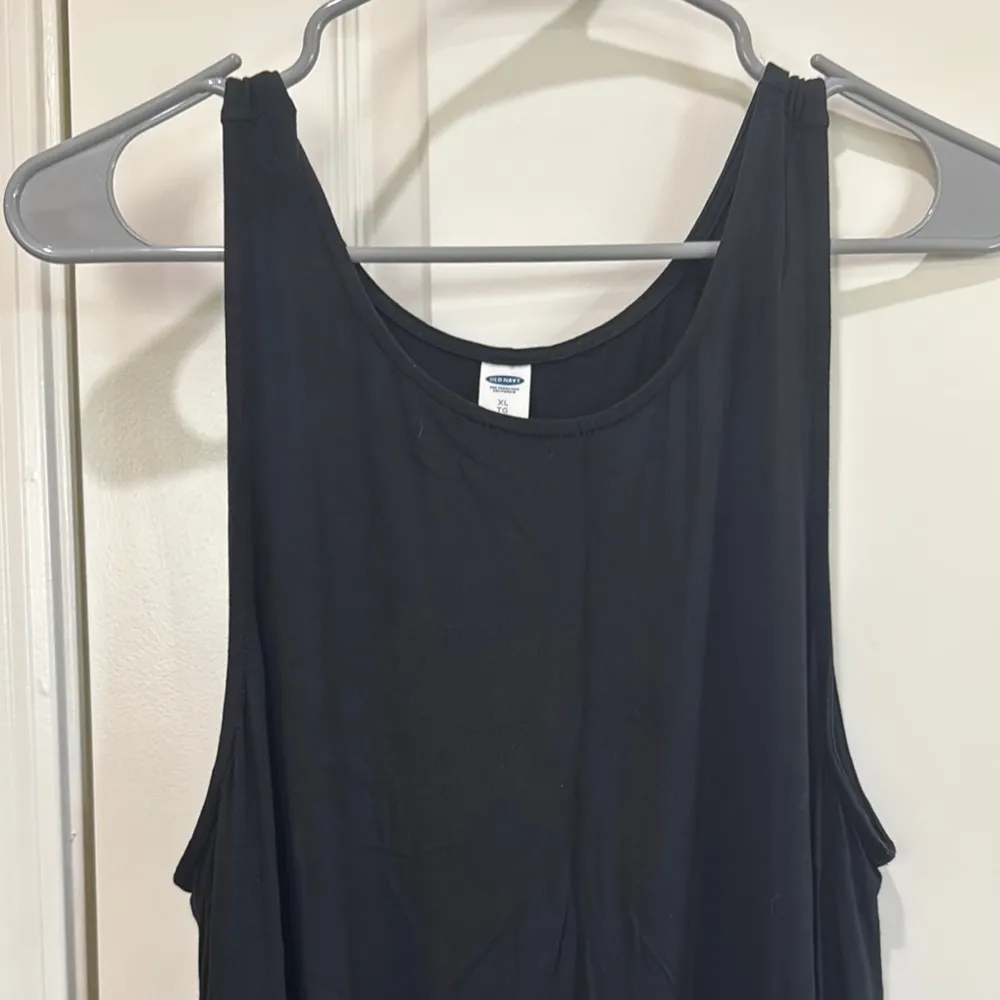 Old Navy Black Mini Sundress - Image 3