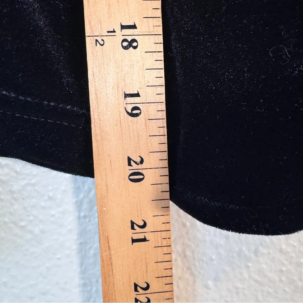 Vintage Black Velvet Blazer Jacket Womens S Preppy Rhinestone Whimsigoth 1990s - Image 4