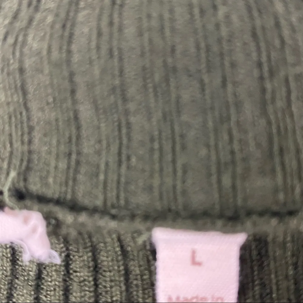 SOFT SURROUNDINGS Green Ribbed Long Sleeve Full Front Zipper Jacket, Size Large - Image 4