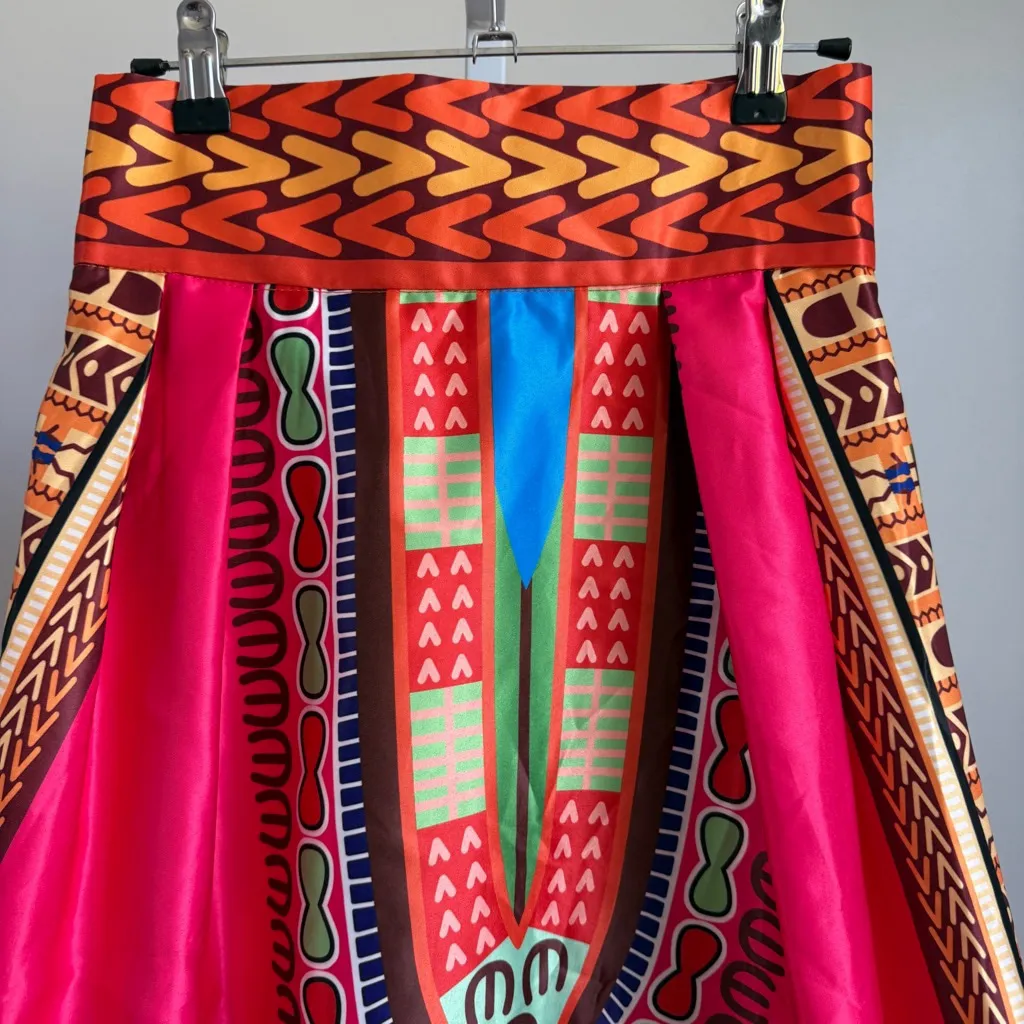 Boho fairy sz S pink high‎ waisted flare skirt Size M - Image 2