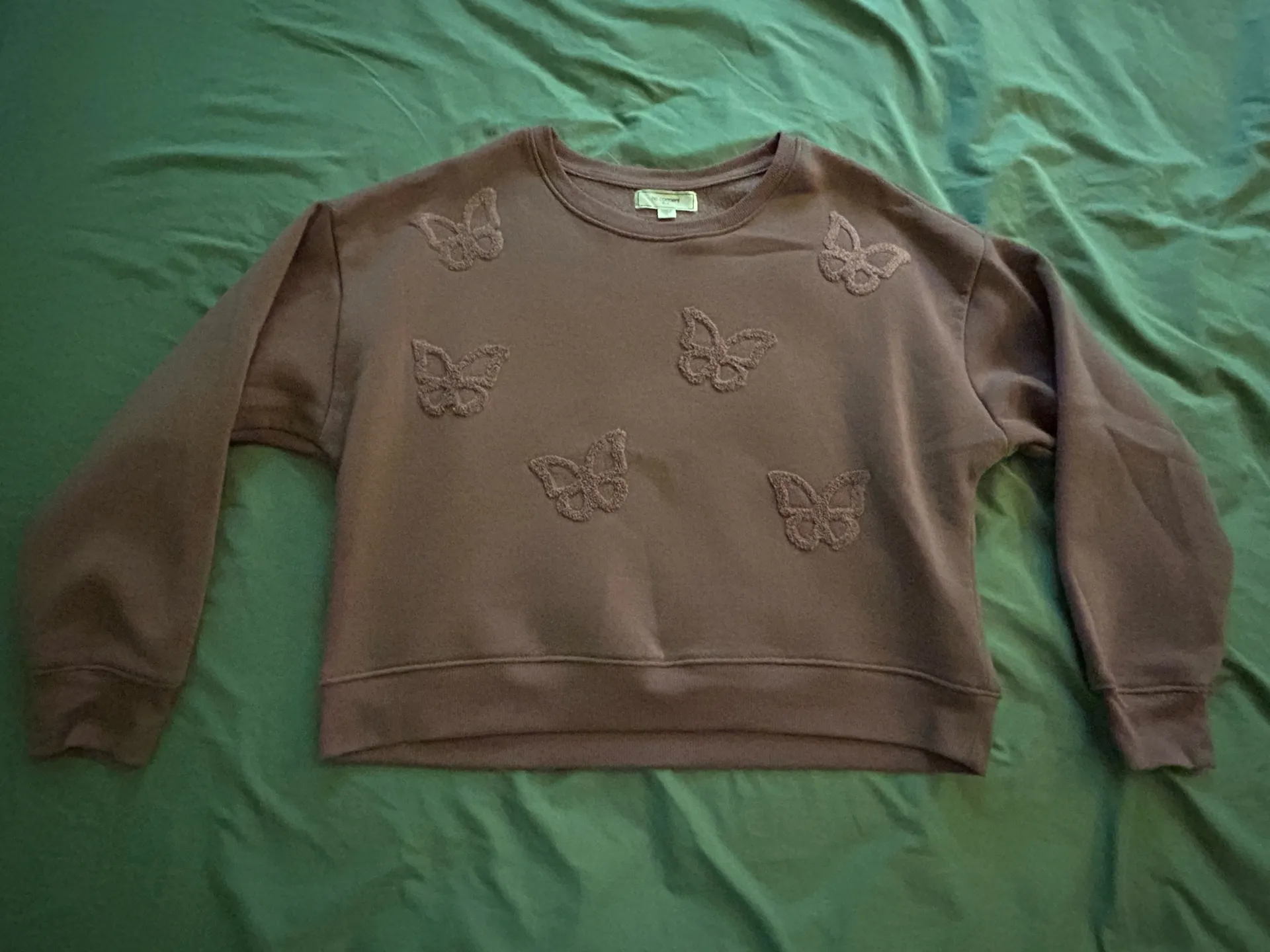 Boscov’s sweater with butterfly fur pattern Pink - Image 2