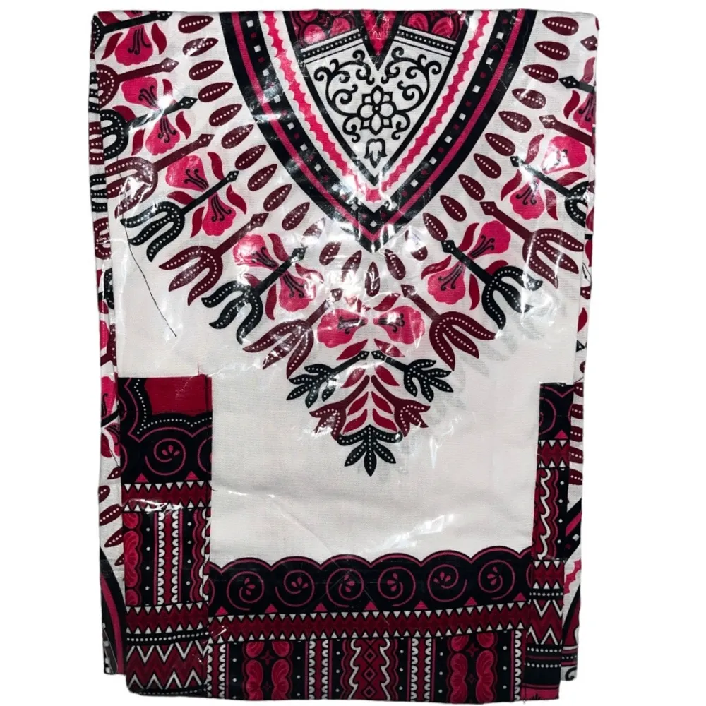 Unisex dashiki African top White - Image 3