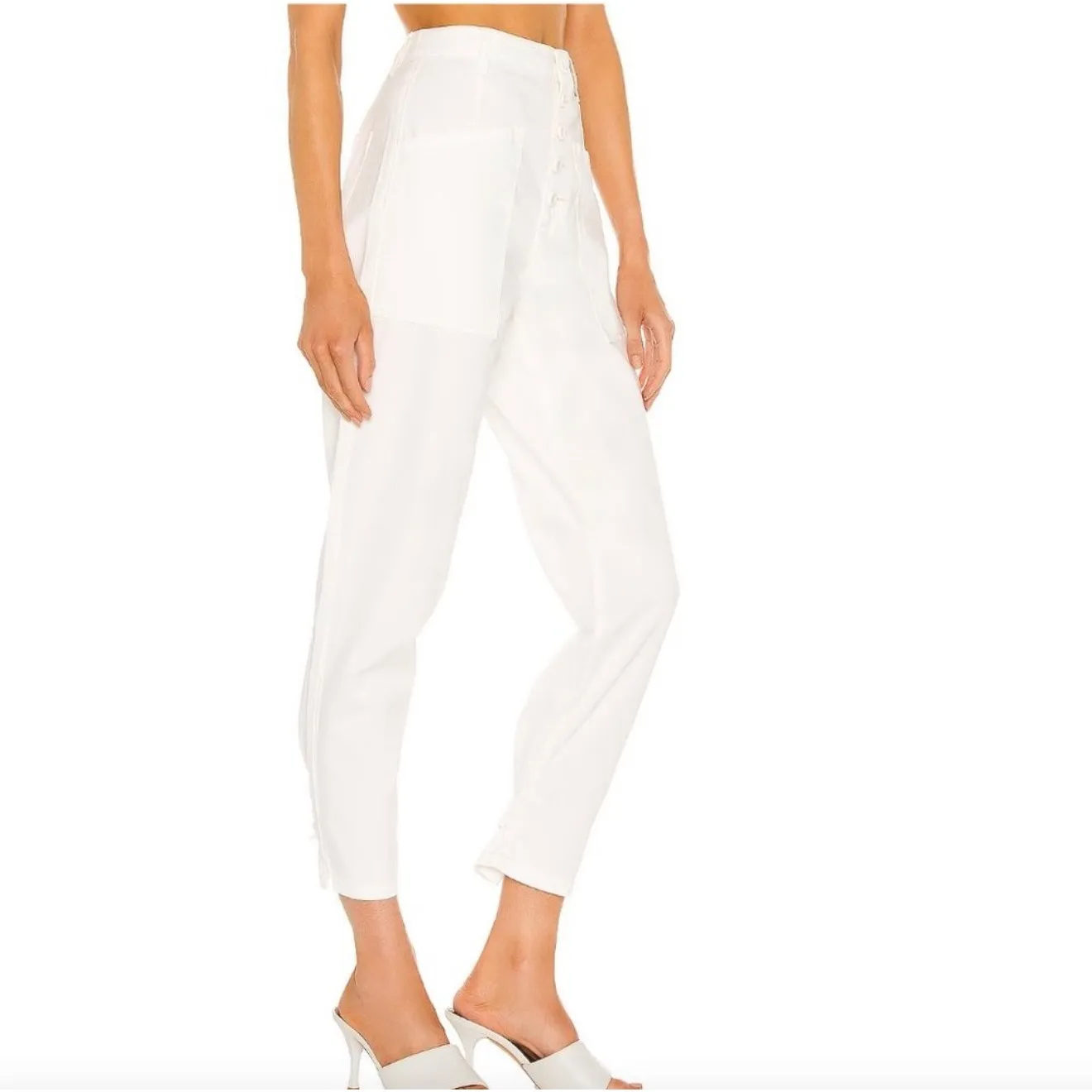 NWT Pistola Tammy‎ High Rise Trouser in White Sz 28 $128 - Image 5