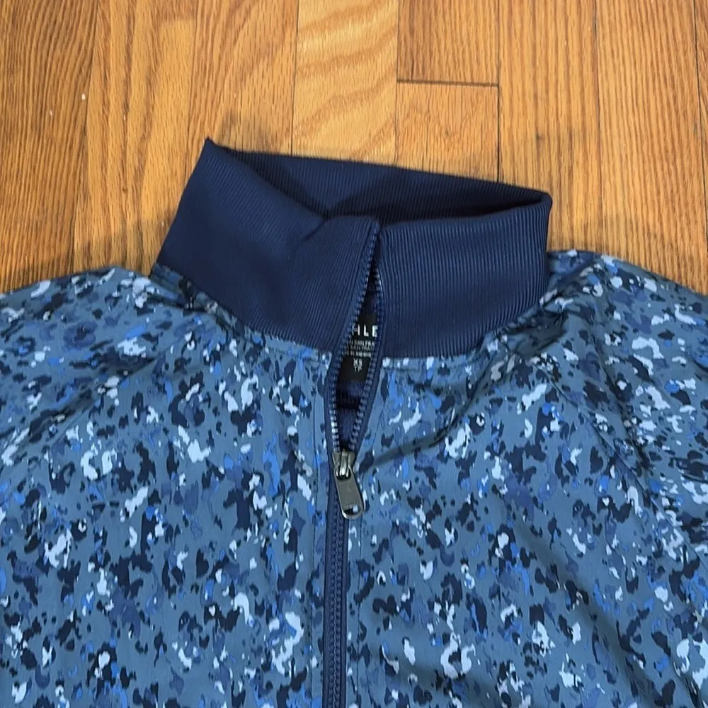 Athleta Brooklyn Bomber Jacket Full Zip Track Jacket‎ Blue size XS - Image 5