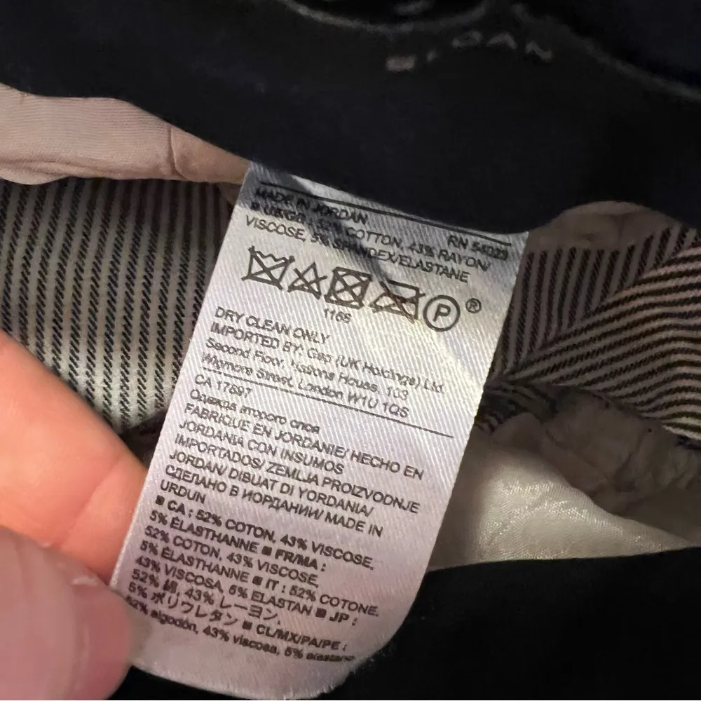 Banana Republic Sloan Pant White Pinstripes - Image 13