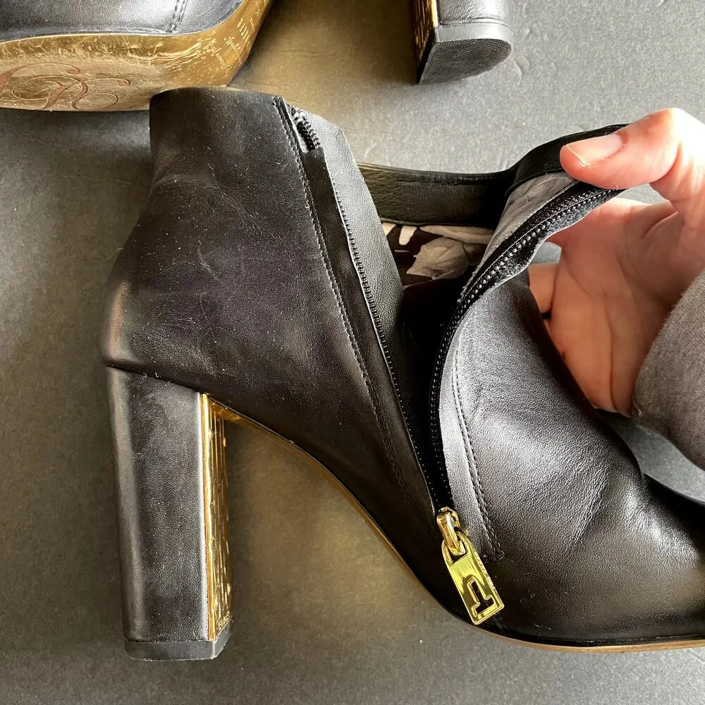 Ted Baker Black Leather Lowrenna Ankle Booties 38.5/7.5 - Image 7