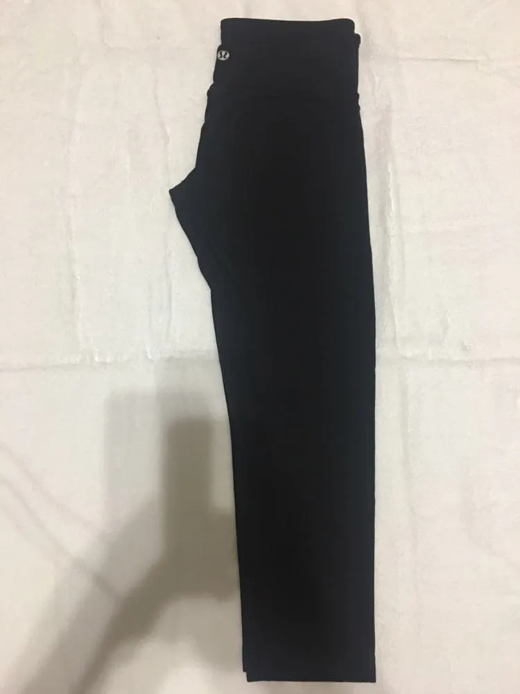 Lululemon Black Cropped Yoga Pant - Image 3