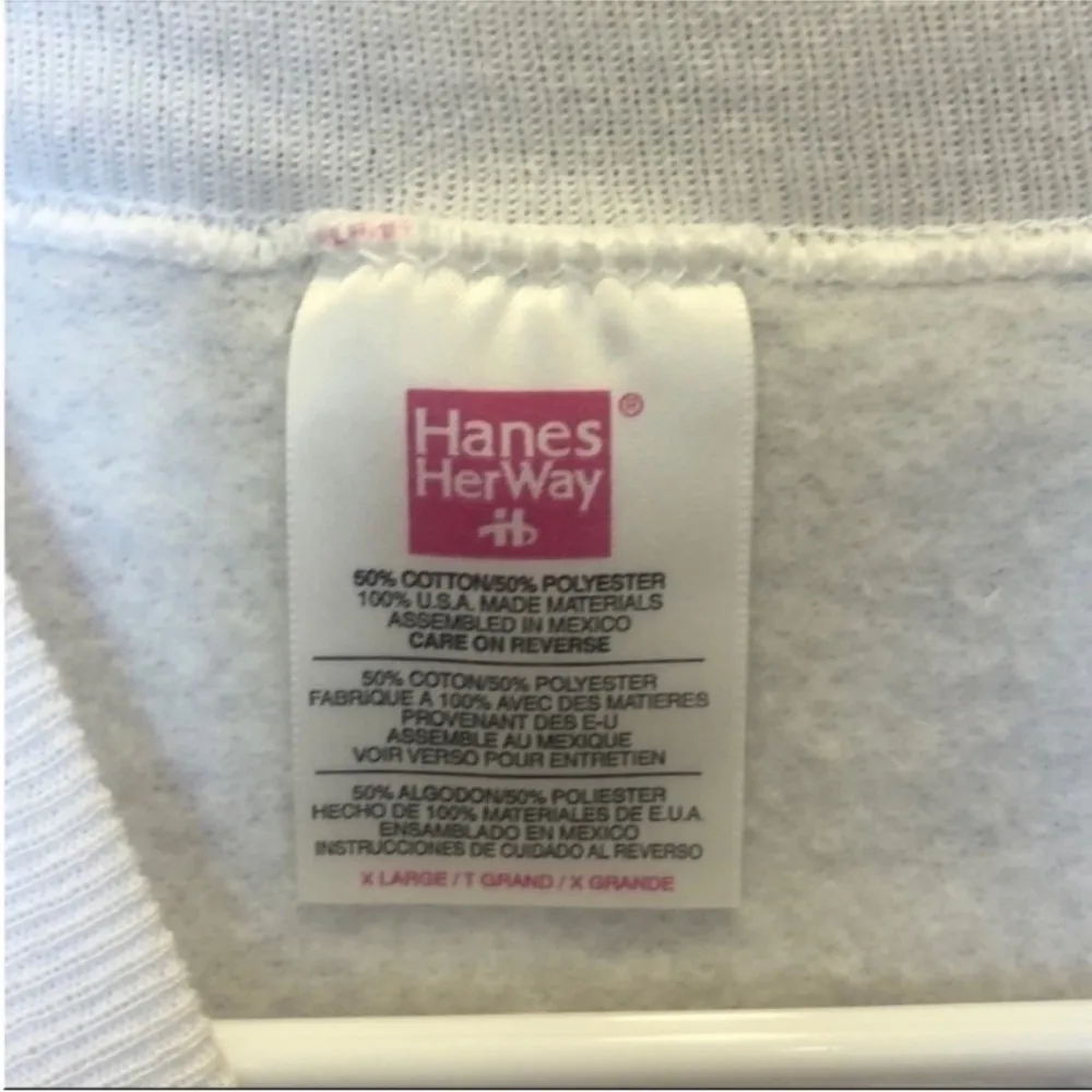 Vintage Hockey Sister White Crewneck Sweatshirt Size Large. - Image 5