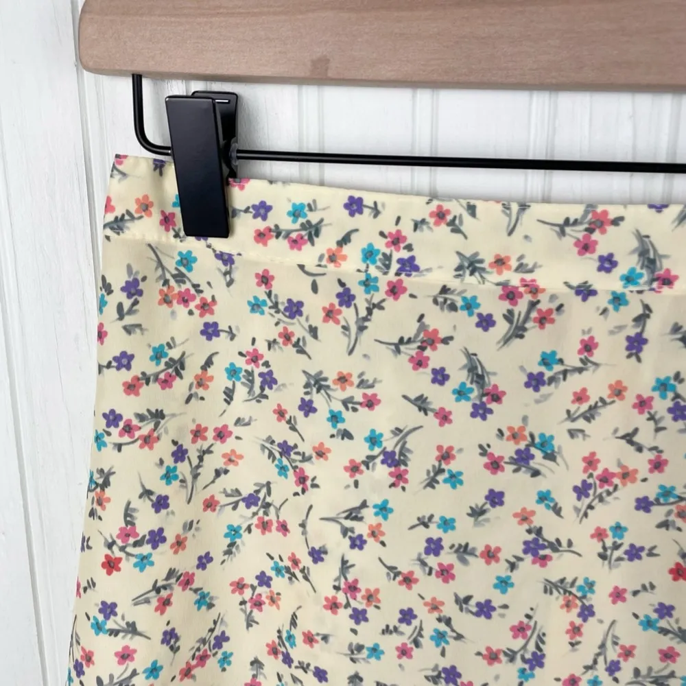 Vintage 90s Y2K Paul Harris Design Yellow Multicolor Floral A - Image 3