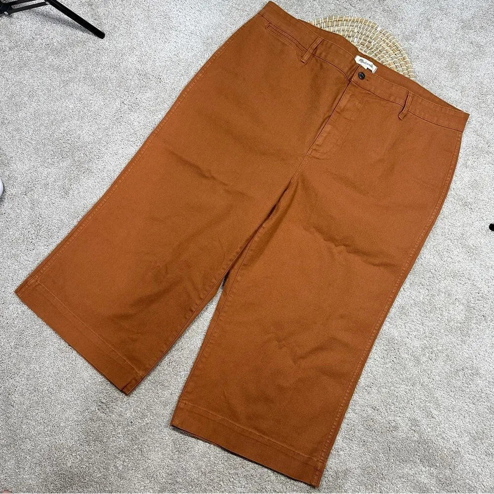 NWOT Madewell Slim Emmett Wide-Leg Crop Pants Plus Size 37P - Image 4