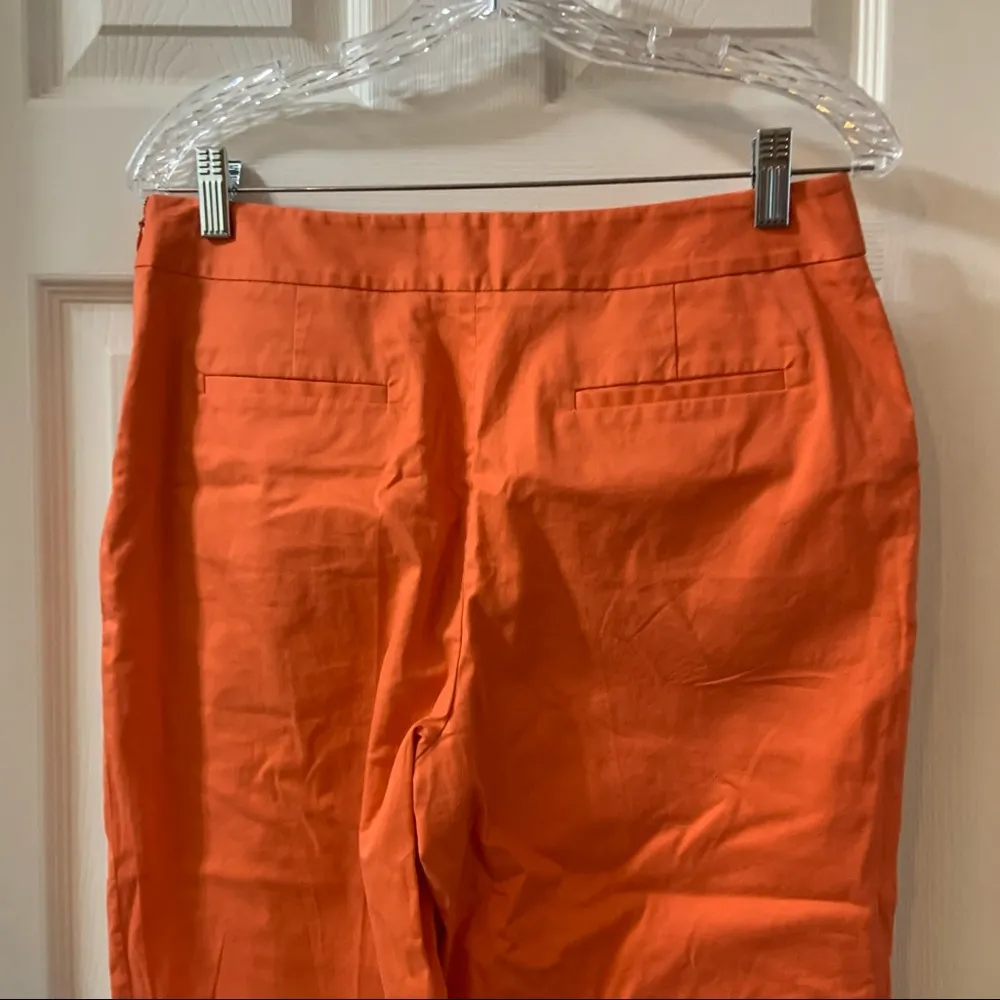 Pendleton  Women’s Orange Side Zip Cropped Ankle Pants size 8 - Image 7