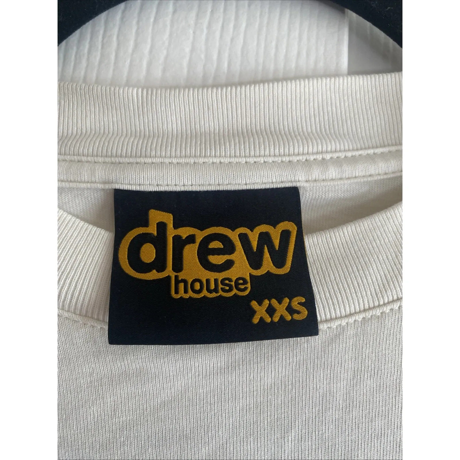 Drew House Womens XXS Oversized Ivory Smiley Graphic Tee - Image 4