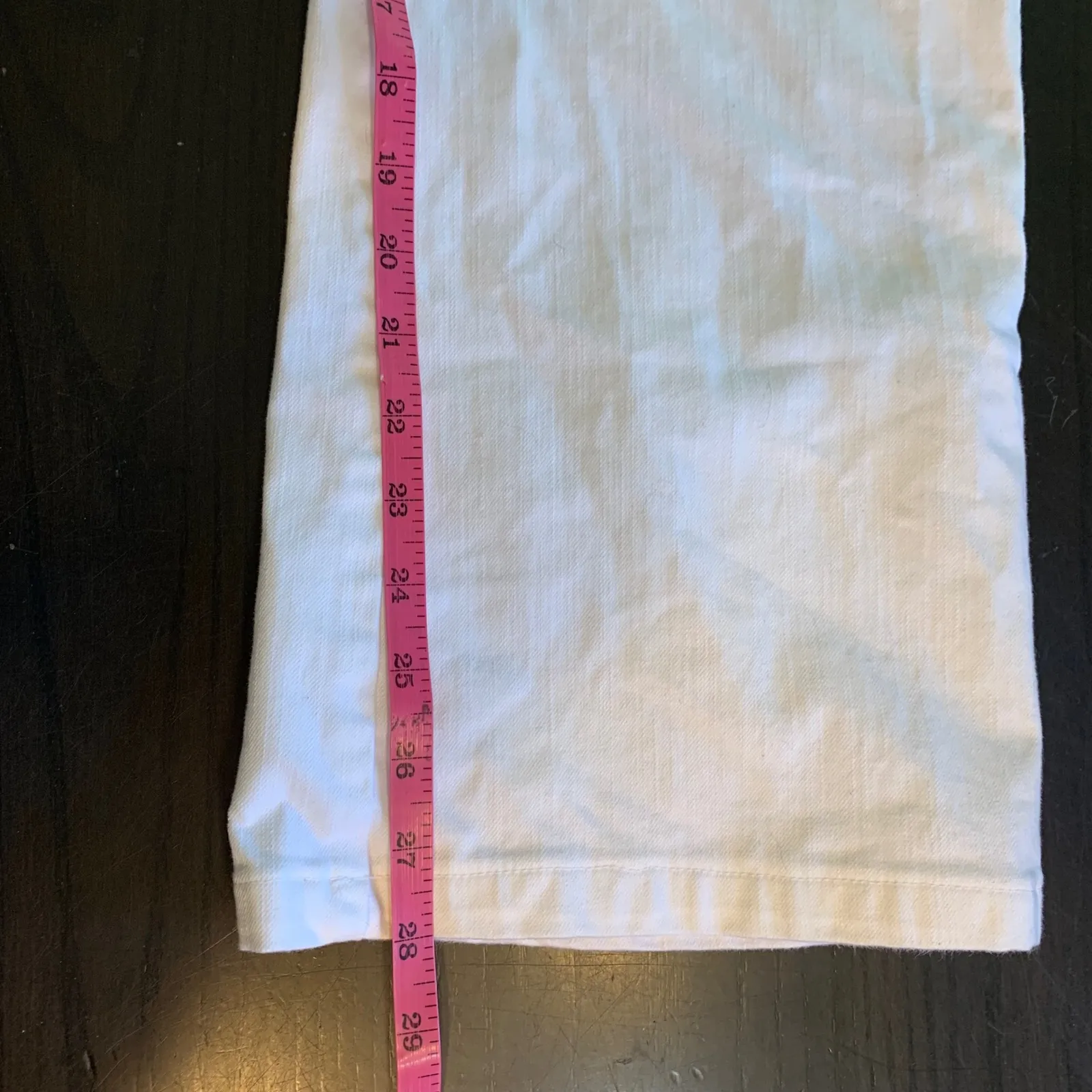 Soft Surroundings White Cotton Blend Elastic Waist Pants Women's Large READ - Image 10