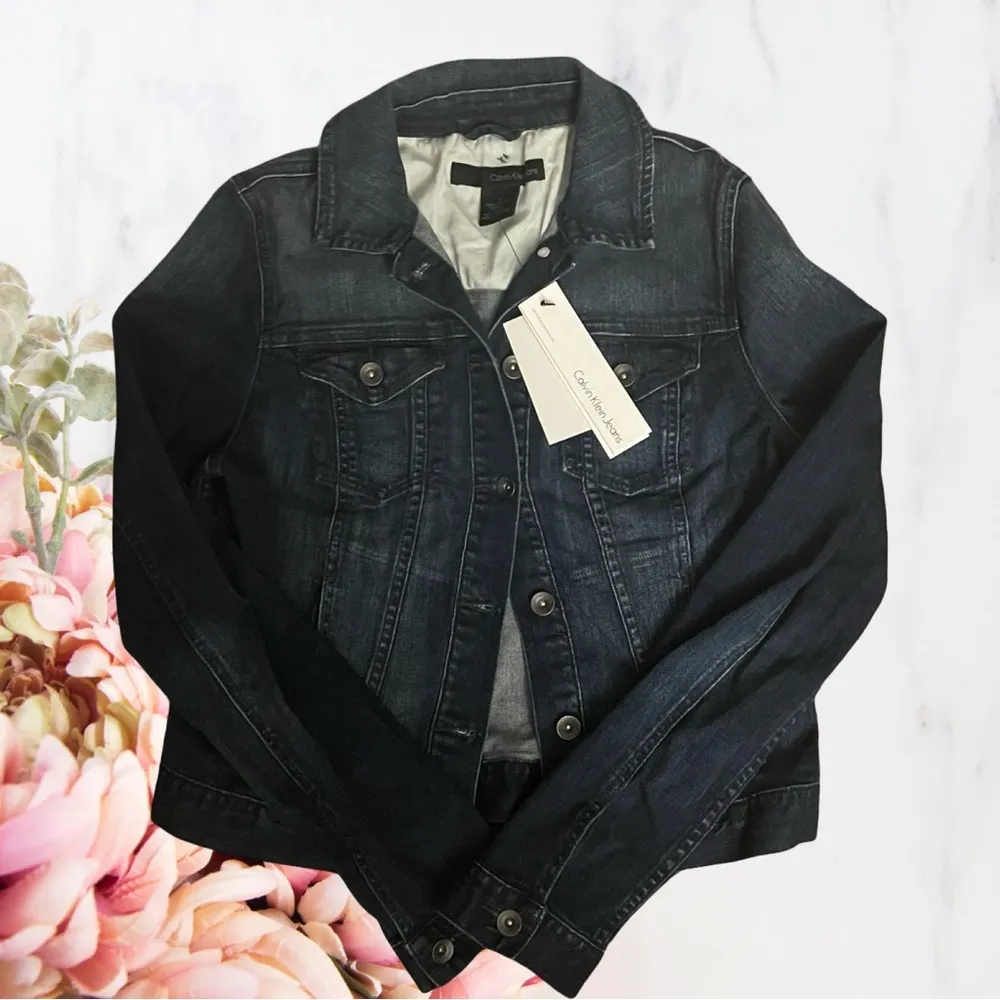 CALVIN KLEIN JEANS Blue OMBRÉ Denim Jacket - Image 8