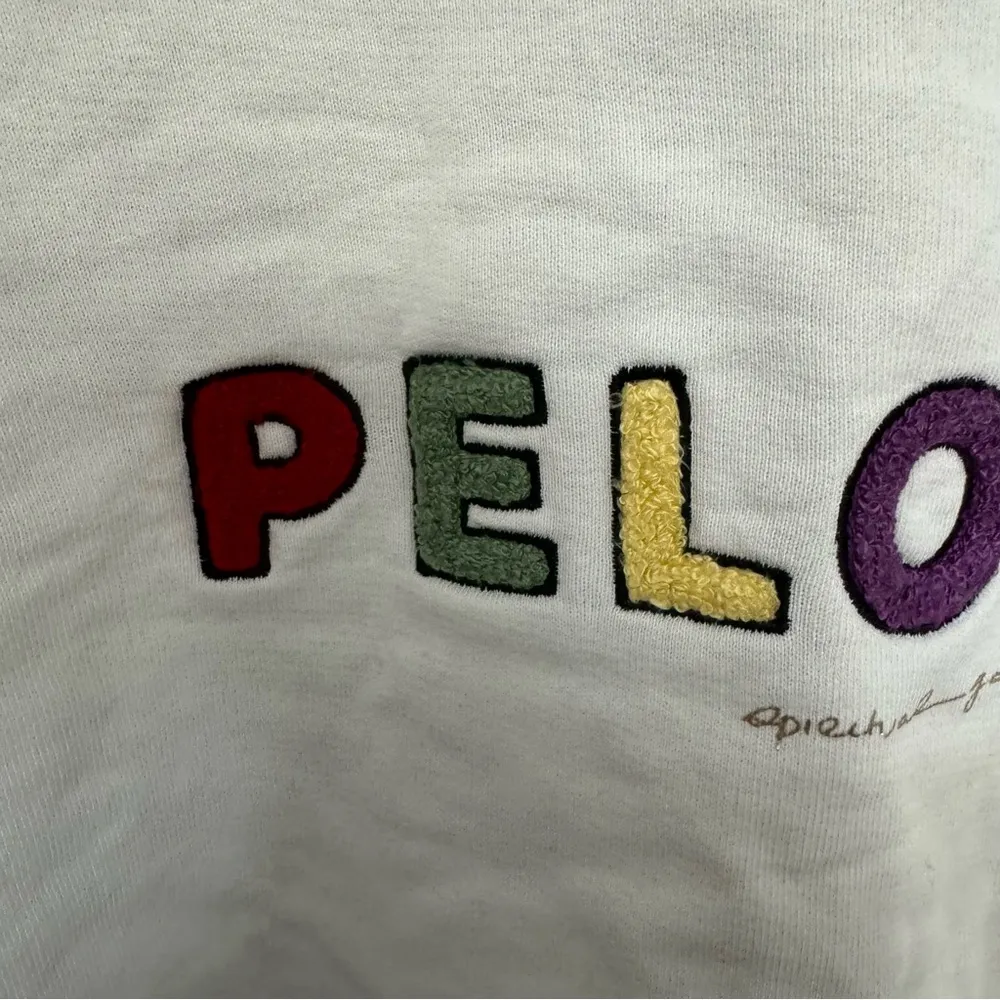 Spiritual Gangster Peloton Cream Sweatshirt with Colorful Logo - Image 3