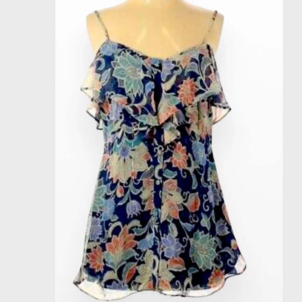 Maeve Anthropologie Mariposa Shoulder Ruffled Top 14” - Image 5
