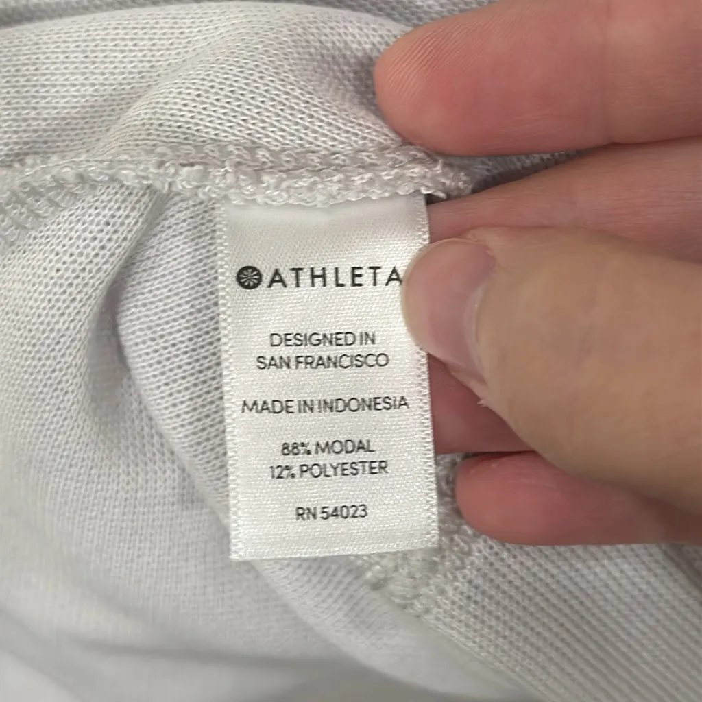 Athleta Serenity Wrap Open Front Cocoon Cardigan Light Gray Yoga size S - Image 12