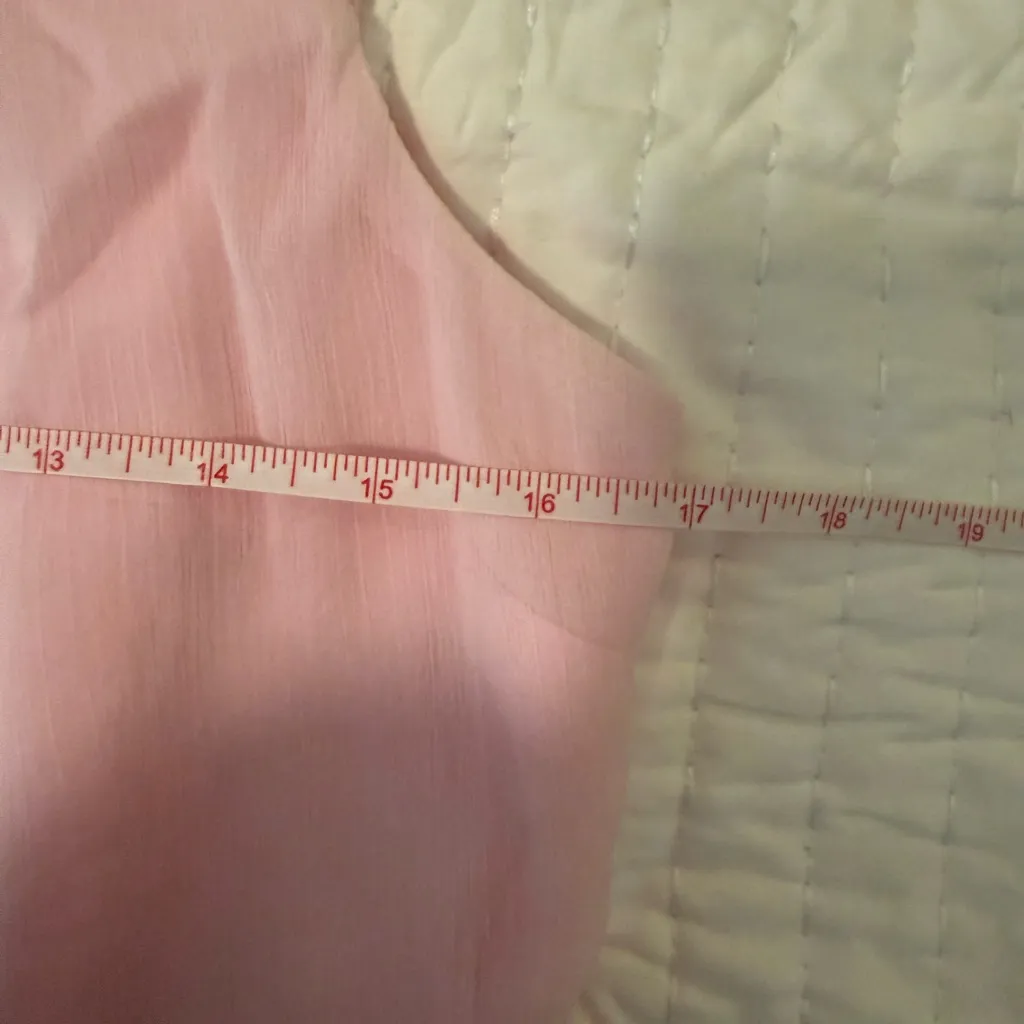 Express Pastel Pink Tiered Ruffle Cocktail Dress Sleeveless Women’s Small - Image 7