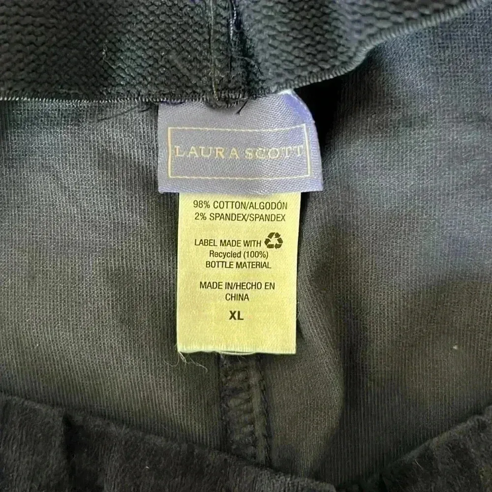 Laura Scott Missy Uncut Corduroy Pants Navy Blazer Y12 NWT Vintage - Image 3