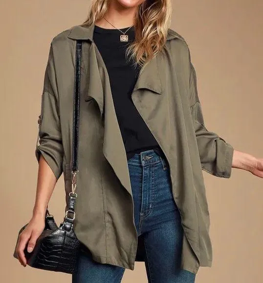Oversized Lucky Break Olive Jacket  - Image 6
