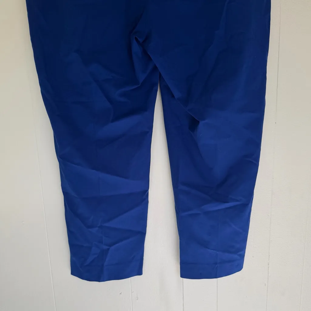 NWT J. CREW FACTORY Kallie High Rise Straight Leg Pants Bright Blue Size 20 - Image 7