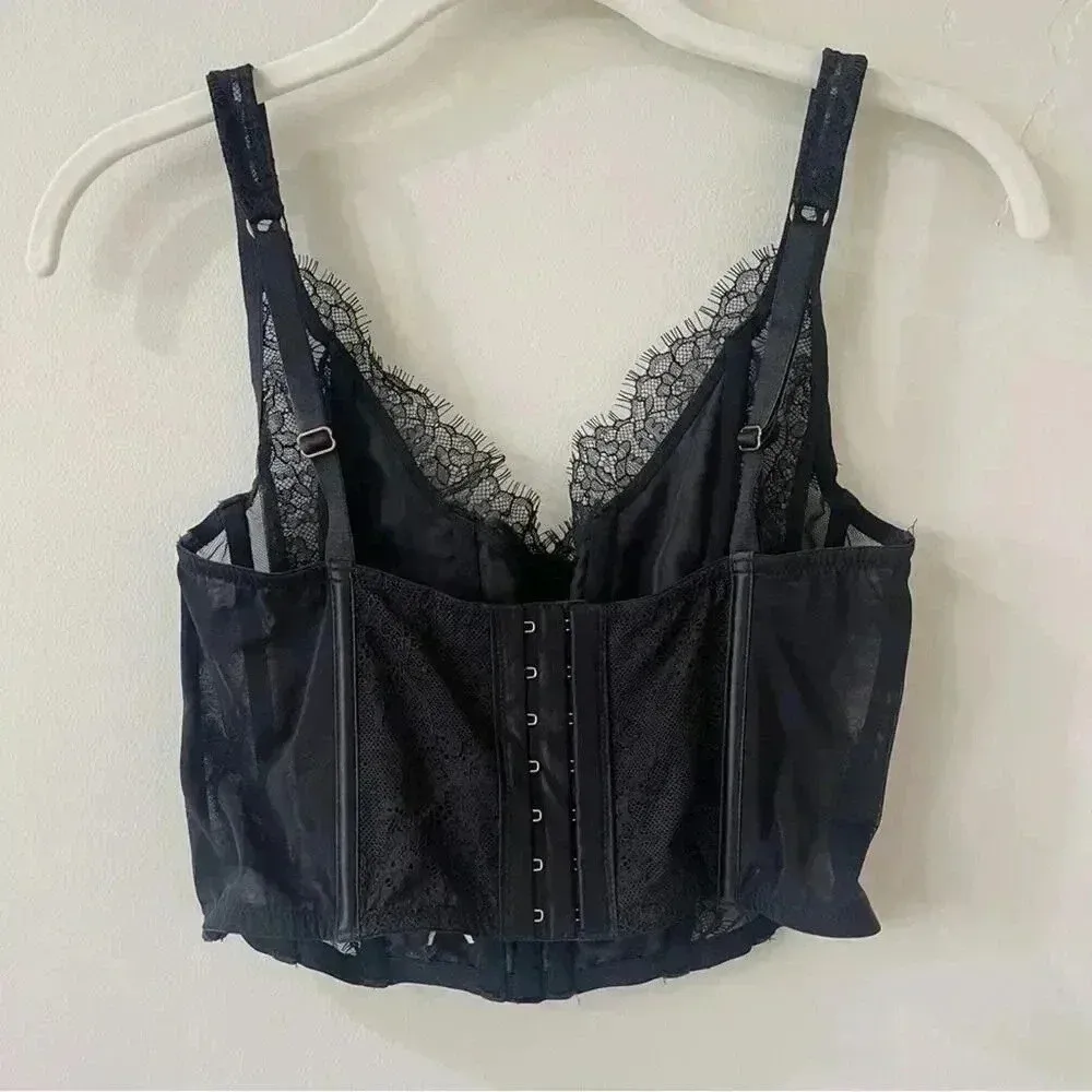 Victoria's Secret DREAM ANGELS Lace-up Bra Top Bustier Lingerie Size M-DD NWT - Image 5