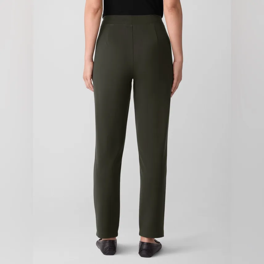 Eileen Fisher Washable Flex Ponte Slim Pant Ankle Length petite Medium green - Image 2